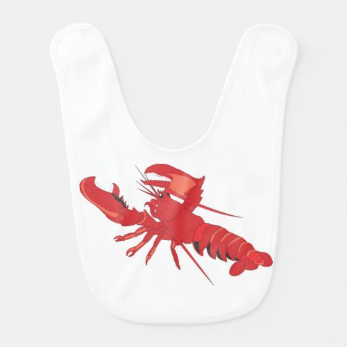Customizable Lobster Baby Bib