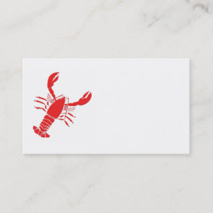 Customizable Lobster Business Card