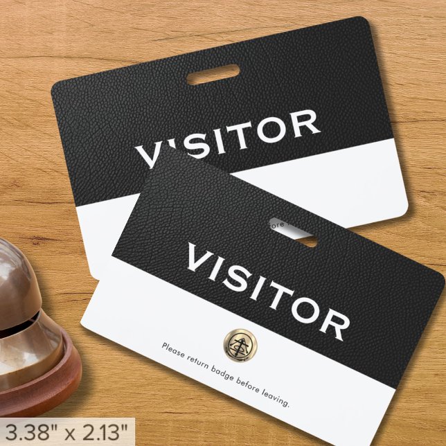Customizable Logo Company Visitor Badge (Creator Uploaded)