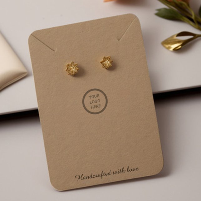 Customizable Logo Kraft Paper Jewelry Display Card (Creator Uploaded)