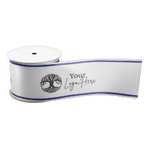 Customizable Logo Printed Satin Ribbon Roll 