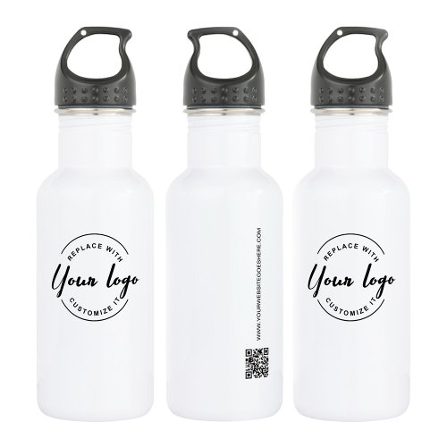 Customizable Logo Promotion QR CODE website Stainless Steel Water Bottle
