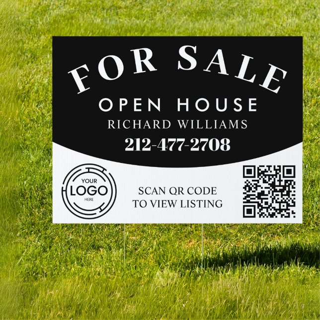 Customizable Logo QR Code For Sale Black-White Sign (Creator Uploaded)