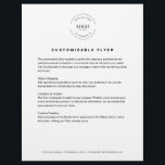 Customizable logo text contact info business flyer<br><div class="desc">Promote your business or event with the Customizable Flyer Template! Add your logo,  heading,  body of text,  and contact information on the bottom footer to create a professional,  eye-catching design perfect for advertising services,  promotions,  or announcements with ease.</div>