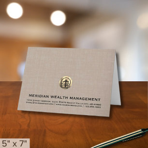 Customizable Logo Thank You Note Card