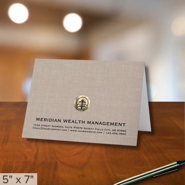 Customizable Logo Thank You Note Card (Creator Uploaded)