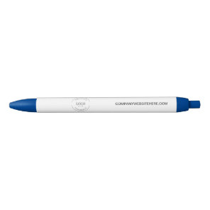 Customizable logo website simple business blue pen