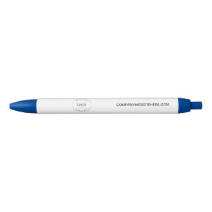 Customizable logo website simple business blue pen