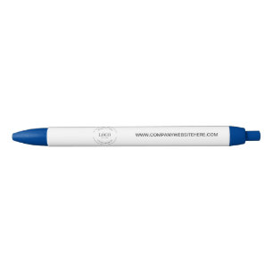 Customizable logo website simple business blue pen