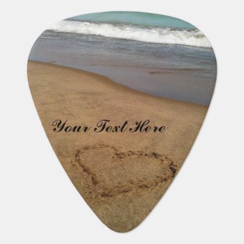 Customizable Love At The Beach Guitar Pick by ops2014 at Zazzle