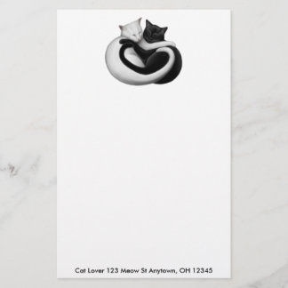 Customizable Love Cats Stationery