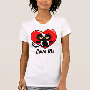 Customizable Love Me Skunk Heart Valentine T-Shirt