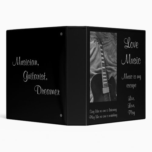 Customizable Love Music Binder