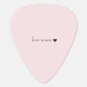 Customizable Love Music Heart Guitar Pick by ops2014 at Zazzle