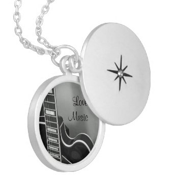 Customizable Love Music Necklace Locket by ops2014 at Zazzle