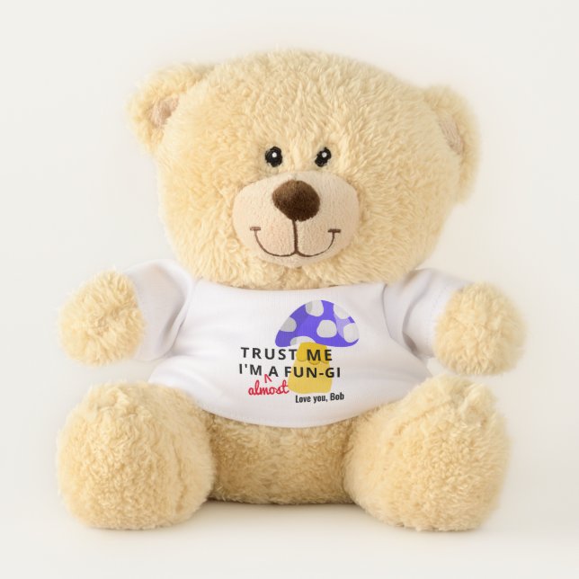 Customizable Love Name Personalized Valentines Day Teddy Bear (Front)