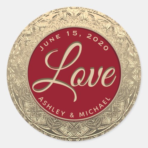 Customizable Love Wedding Seal