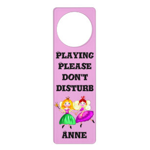 Customizable lovely princess fairies door hanger