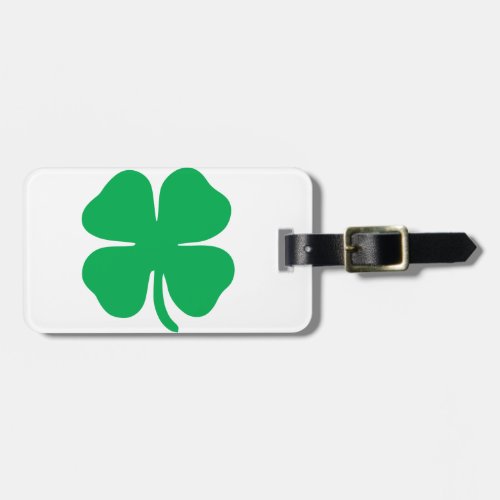 Customizable Lucky Four Leaf Clover Luggage Tags