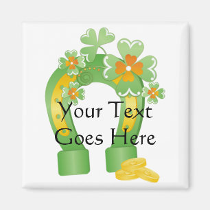 Customizable Lucky Horseshoe Magnet