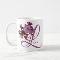 Customizable Lucy name pretty pink cherry blossom