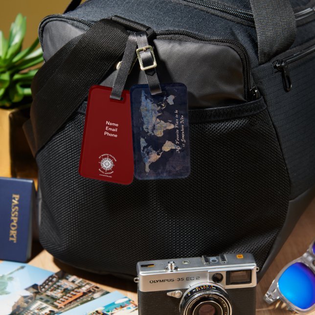 Customizable Luggage Tag (Front & Back)