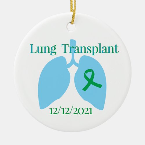 Customizable Lung Transplant Ornament 