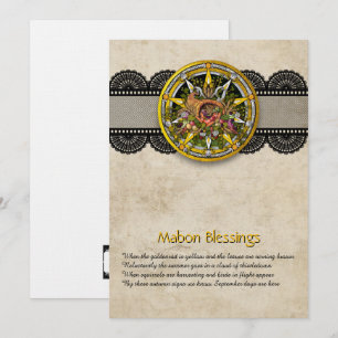 Customizable Mabon Autumn Equinox Greeting Card