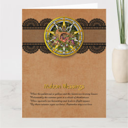Customizable Mabon Autumn Greeting Card