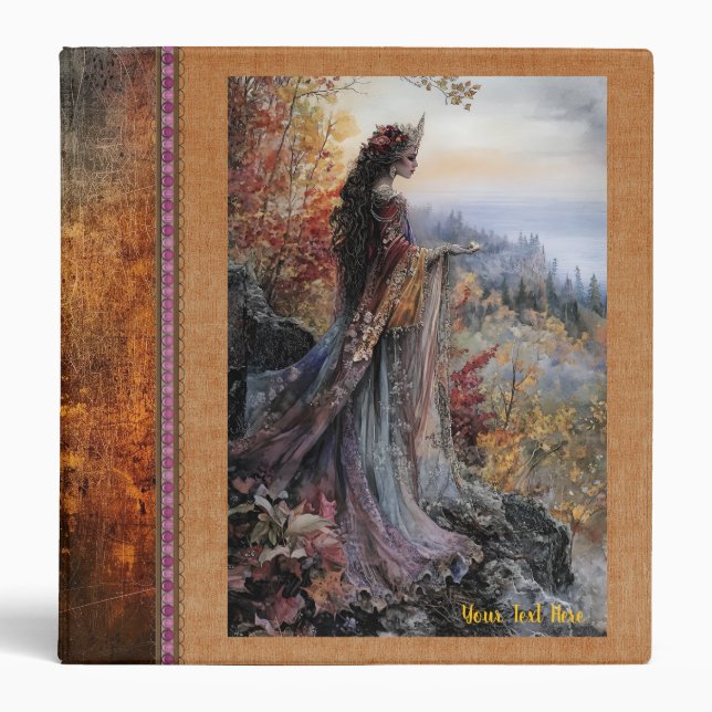Customizable Mabon Queen Autumn Binder (Front)
