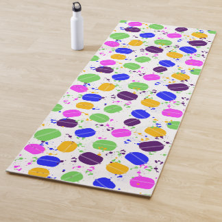 Customizable Macaron Confetti Yoga Mat