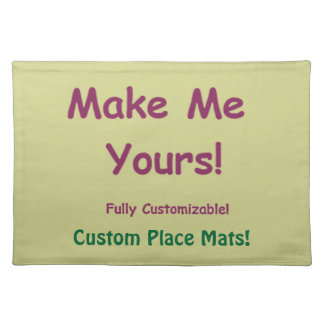 Customizable Machine Washable Table Decor Placemat