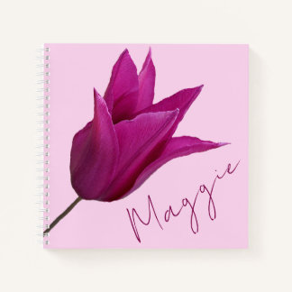 Customizable Maggie name pink floral girly diary Notebook