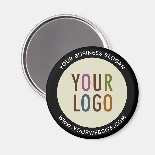 Customizable Magnetic Button with Company Logo Magnet (Front/Back)