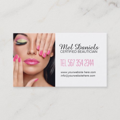 Customizable Makeup Artist Business Card