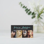 Customizable Makeup Artist Business Cards (Standing Front)
