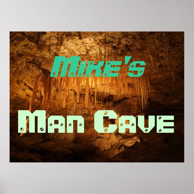 Customizable Man Cave Poster (Front)