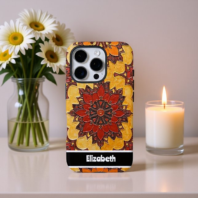 Customizable Mandala Bloom Phone Cover (Creator Uploaded)