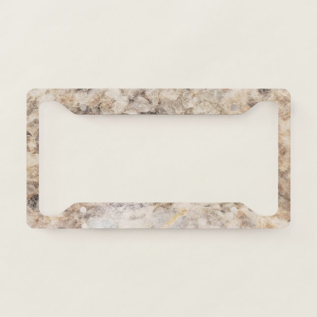 Customizable "Marble" License plate frame (Front)