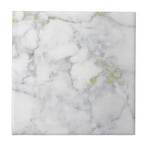 Customizable Marble Tile with Golden Veins