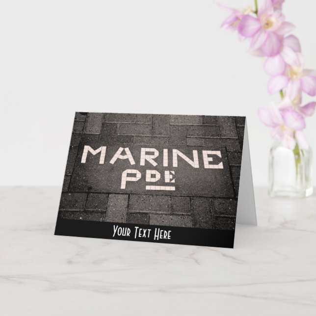 Customizable Marine Parade, Napier, New Zealand Card (Orchid)