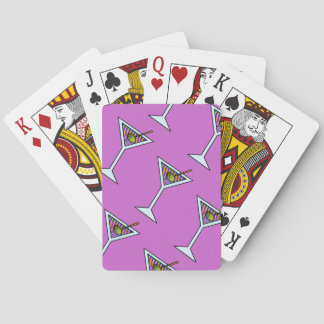 Customizable MARTINI ART PLAYING CARDS