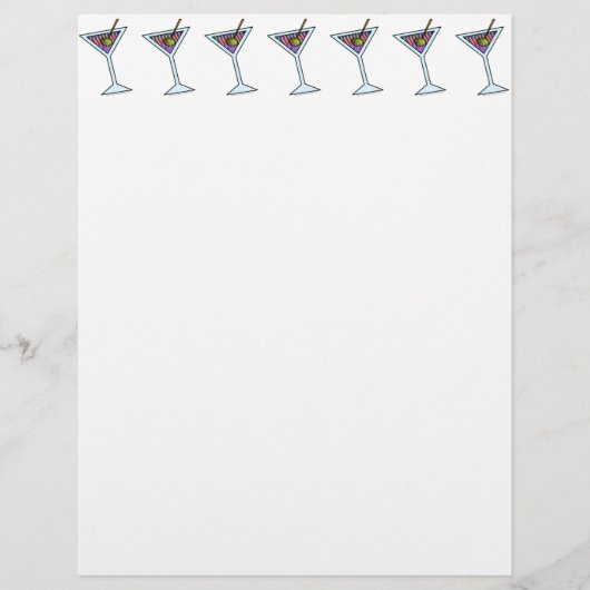 Customizable MARTINI LETTERHEADS (Front)