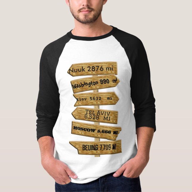 Customizable "MASH" style signpost ver 2.0  Tri-Bl T-Shirt (Front)