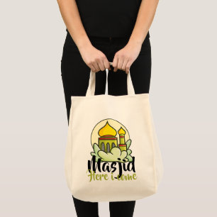 Customizable Masjid Here I Come Tote Bag