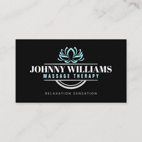 Customizable Massage Therapy Business Cards