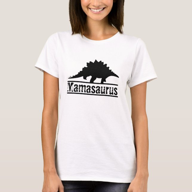 Customizable Matching Family Dinosaur Birthday T-Shirt (Front)
