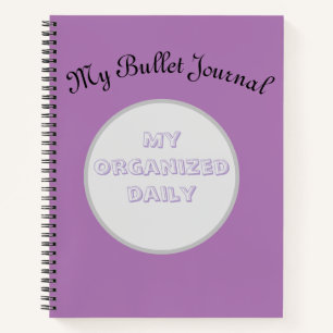 Customizable Mauve Bullet Journal