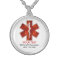 Customizable Medical Alert ID Necklace
