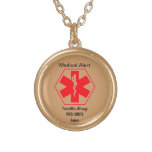 Customizable Medical Alert Necklace at Zazzle